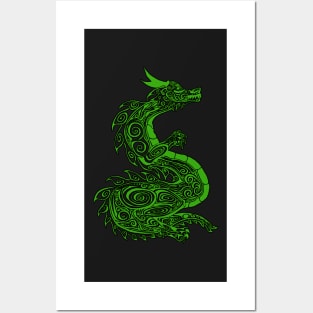 Green Dragon Posters and Art